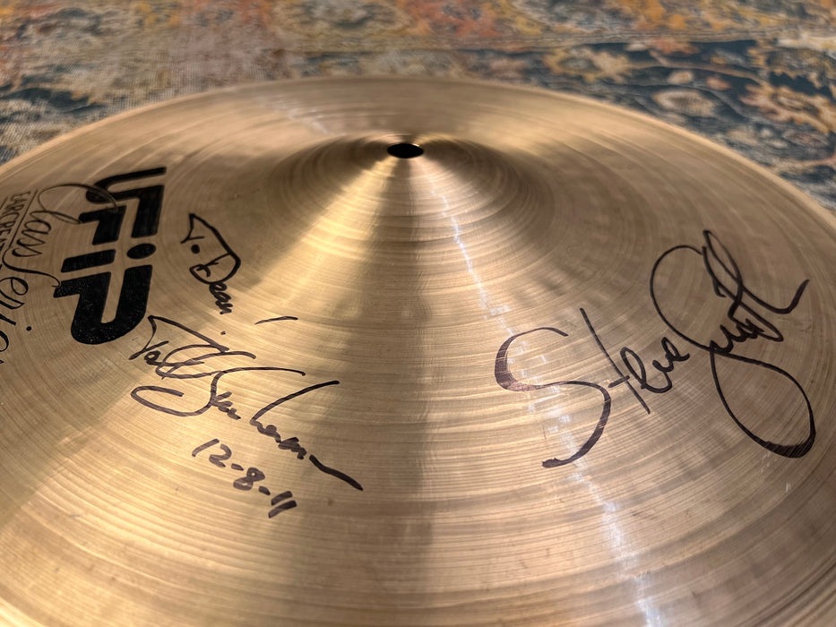 Rare AUTOGRAPHED UFIP CLASS SOUND CONTROL Crash 14” 700 g Steve Smith Todd Sucherman