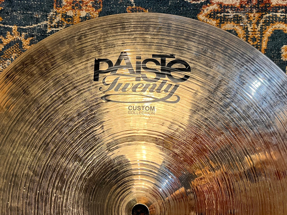 No Longer Made BRILLIANT Paiste Twenty Custom FULL Hihats 1032 1319 g