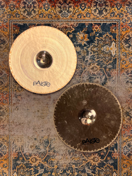 No Longer Made BRILLIANT Paiste Twenty Custom FULL Hihats 1032 1319 g