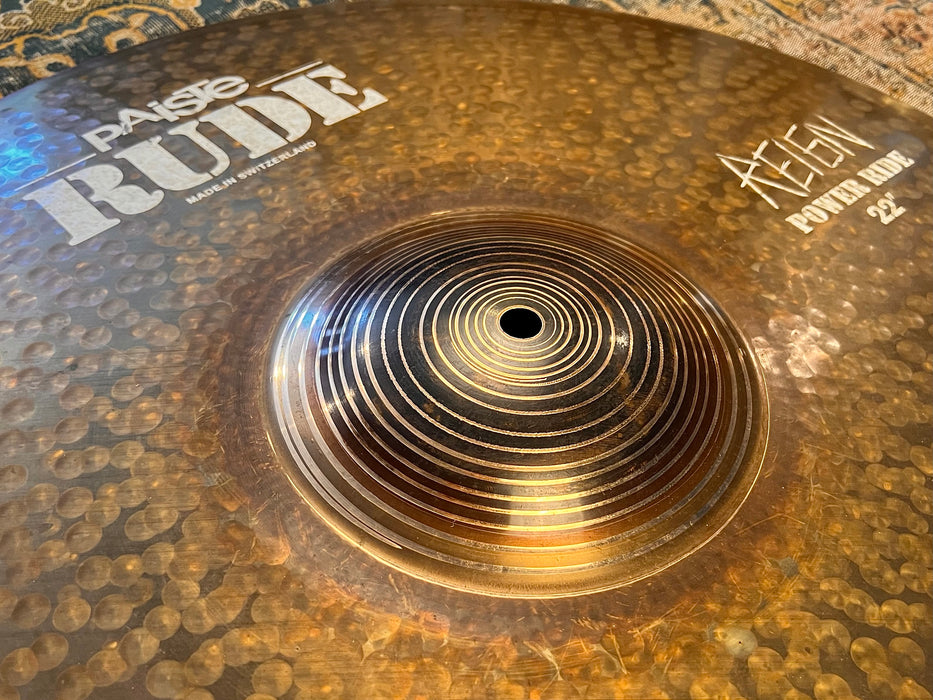 Paiste DAVE LOMBARDO RUDE REIGN 22” POWER RIDE 3818 g DARK HUGE BELL