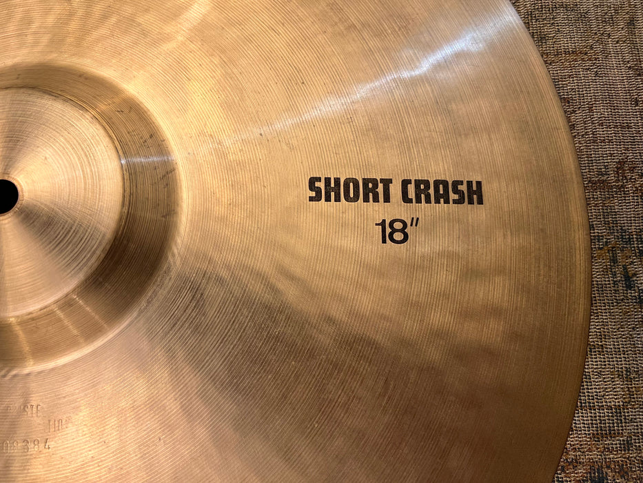 ULTRA RARE Vintage Paiste SOUND CREATION 18” SHORT CRASH 1596 g Unique Bell CLEAN