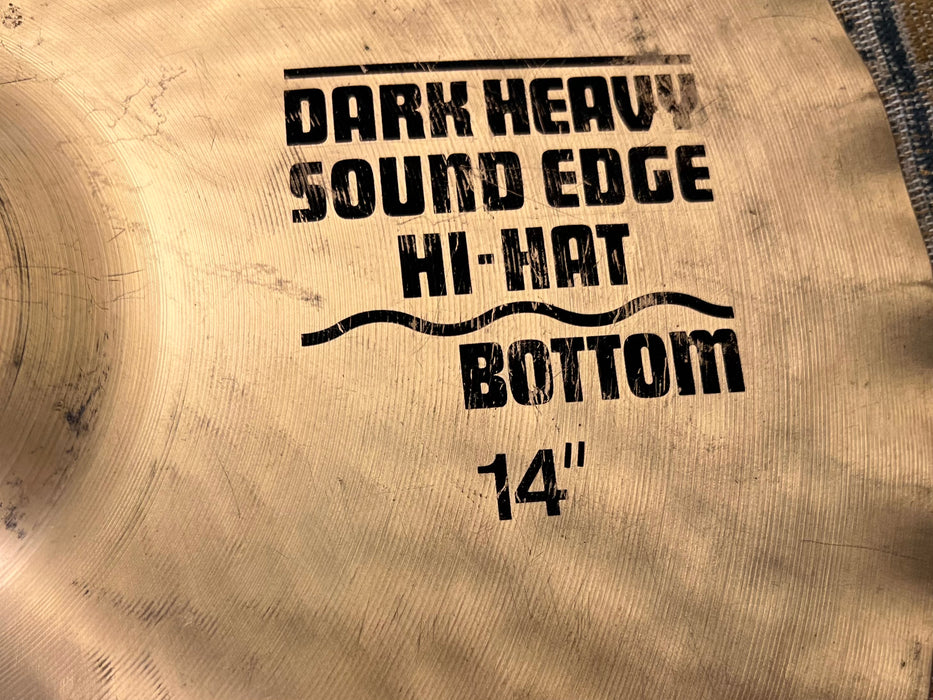 Rare Paiste SOUND CREATION SOUND EDGE Dark Heavy Hihats 14” 1150 1258 g CLEAN