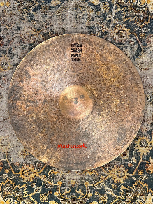 ULTRA THIN Unlathed RAW Masterwork TURK PAPER THIN Crash 18" ONLY 1154 g