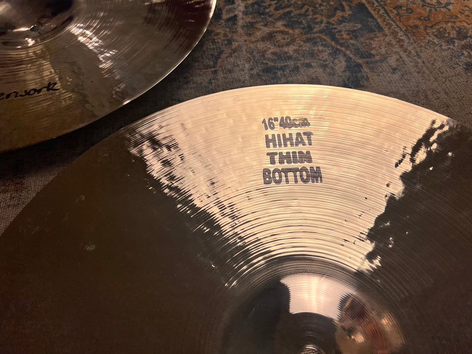 PAPER THIN 16” Masterwork Brilliant Hihats 874 976 g DARK MINT