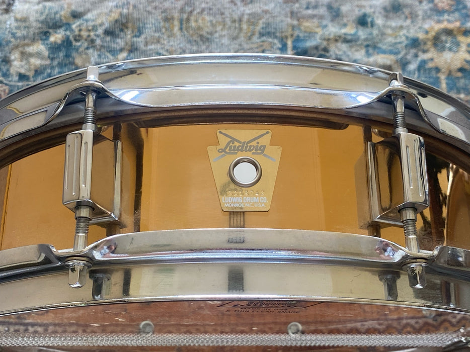 Rare Discontinued 1991 BRONZE LUDWIG PICCOLO Supraphonic 3" X 13" Snare Factory Perfect