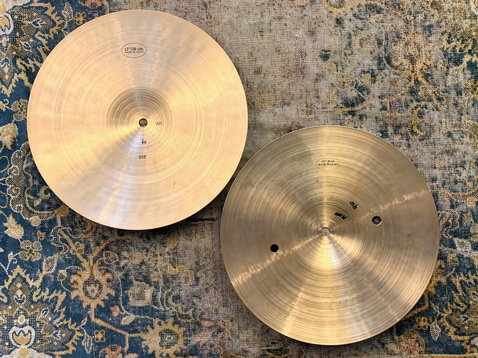 RARE CRISP FAST UFIP CLASS Series 12” Hihats 812 912 g TIGHT