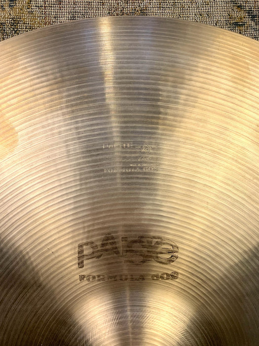 RARE Vintage Paiste 602 BLACK LABEL HEAVY 20” Ride 2572 g PHIL COLLINS