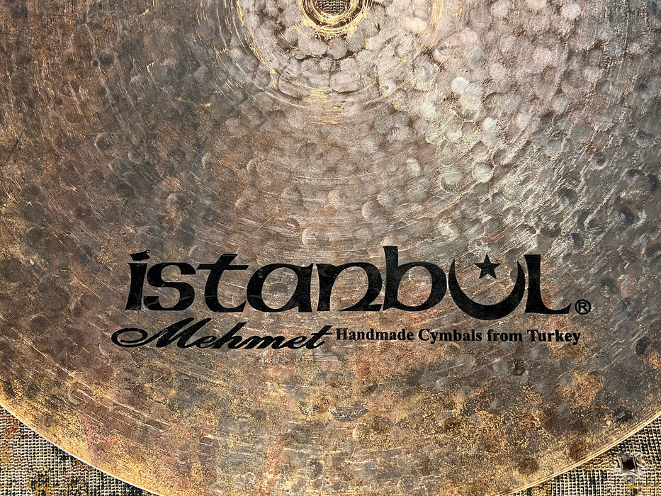 ULTRA DARK CONTROLLED LOW ISTANBUL MEHMET 18" VEZIR FLAT RIDE SIZZLE 1585 Gs