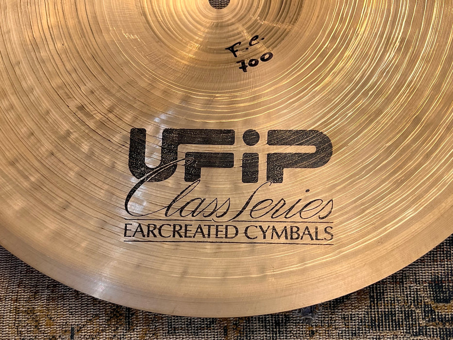 Rare AUTOGRAPHED UFIP CLASS SOUND CONTROL Crash 14” 700 g Steve Smith Todd Sucherman