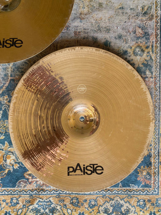 Rare Discontinued Paiste Twenty Custom FULL Hihats 992 1308 g BRILLIANT