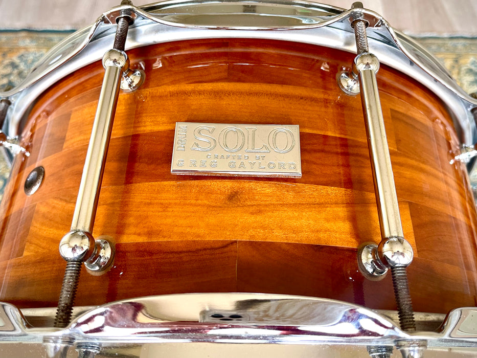Unique Greg Gaylord CHOKTE KOK Segment 6.5” X 14” Snare GORGEOUS