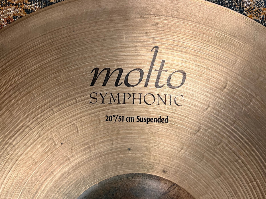 Rare Dark Smooth Sabian MOLTO 20” Multi Application Crash Ride 1873 g