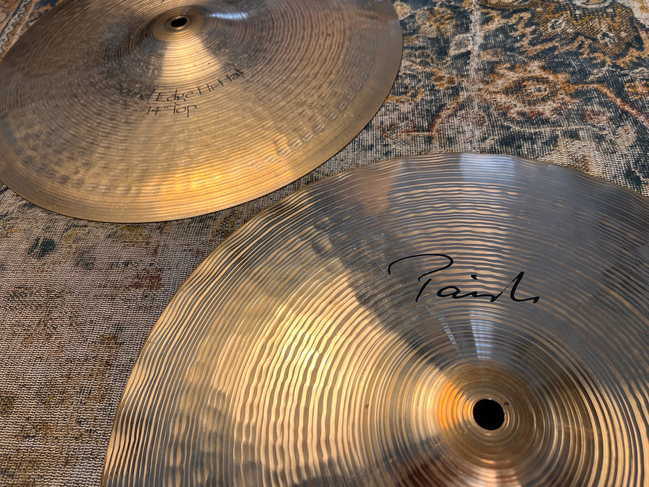 Crisp Clean Semi-Dark Paiste Signature SOUND EDGE 14” Hihats 1056 1118 g
