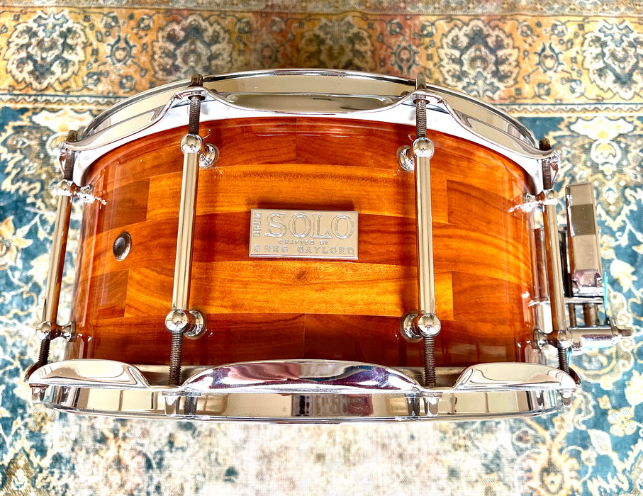Unique Greg Gaylord CHOKTE KOK Segment 6.5” X 14” Snare GORGEOUS