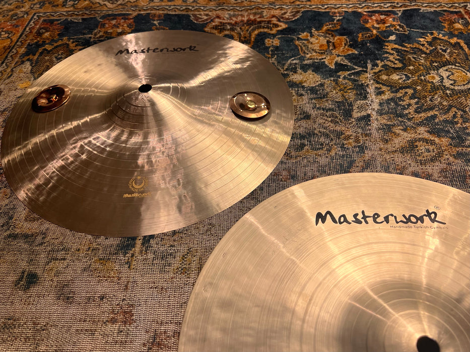 12” Prototype Masterwork SPLASH Hi Hats w Tambourine Jingles 354 408 g FAST