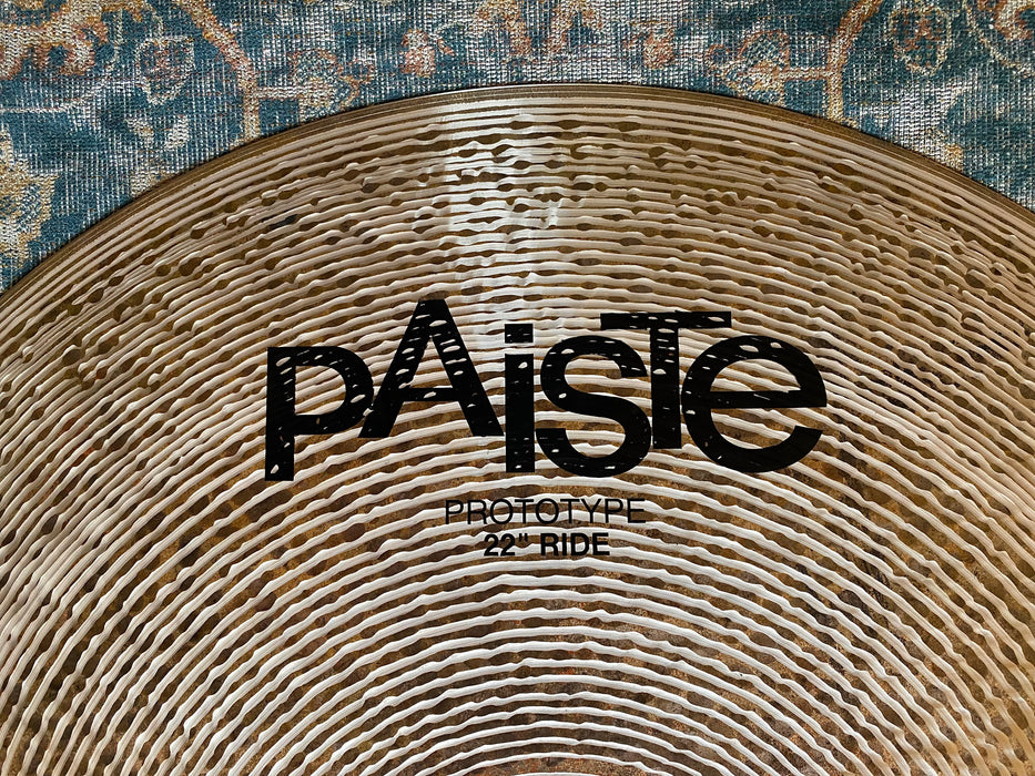 UNIQUE PROTOTYPE PAISTE HIGH DEFINITION 22” Ride 3122 g CLEAN DRY