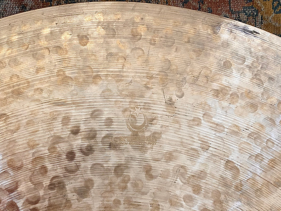 26” of BLISS! MASSIVE UNIQUE Bosphorus 26” GOLDEN BRUSHED Ride Crash 4214 g