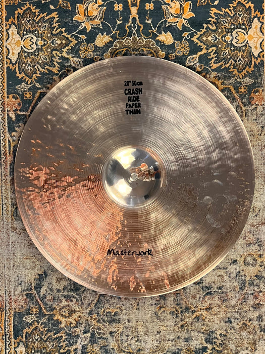 ULTRA PAPER THIN BRILLIANT Masterwork Crash Ride 20” Only 1526 g NEW