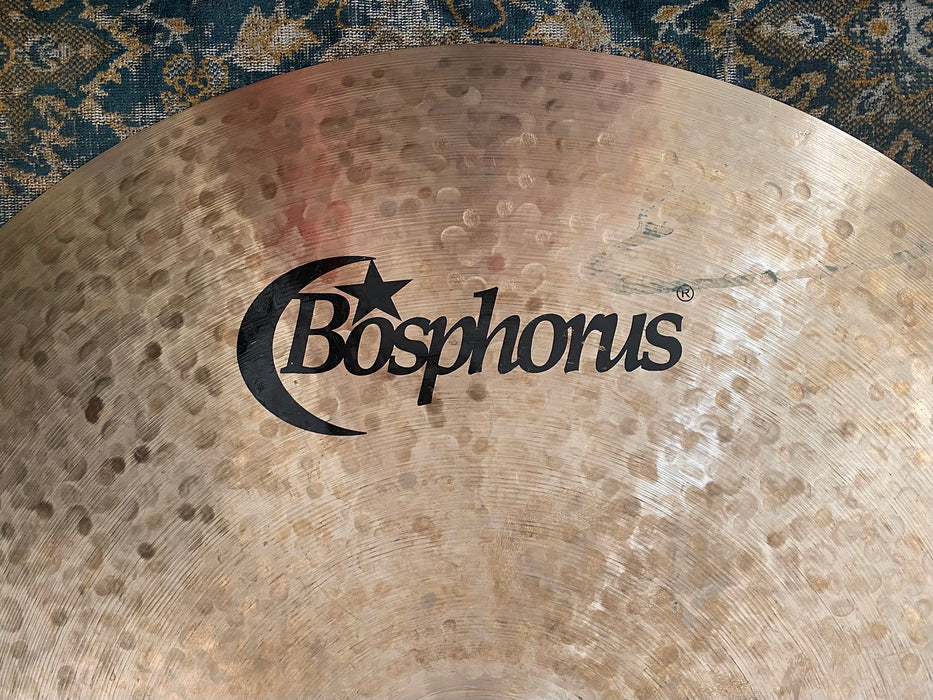 26” of BLISS! MASSIVE UNIQUE Bosphorus 26” GOLDEN BRUSHED Ride Crash 4214 g
