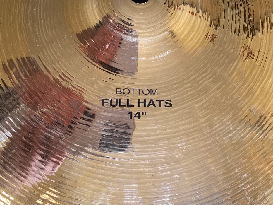 Rare Discontinued Paiste Twenty Custom FULL Hihats 992 1308 g BRILLIANT