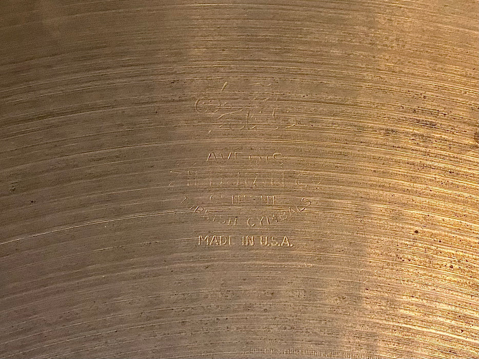 Dark DRY 1960s Vintage Zildjian 22” Ride 3732 g Fantastic
