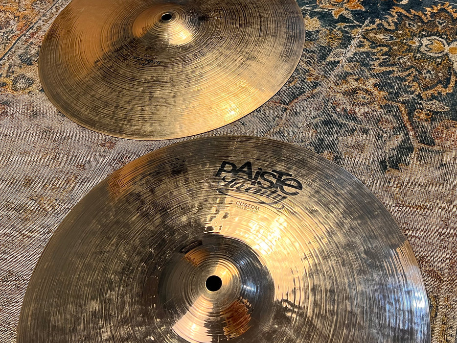 No Longer Made BRILLIANT Paiste Twenty Custom FULL Hihats 1032 1319 g