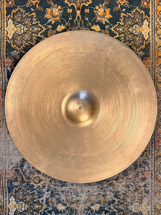 Amazing LIGHT COMPLEX Vintage Zildjian 1950s 22” Ride 2662 g Hand Hammered