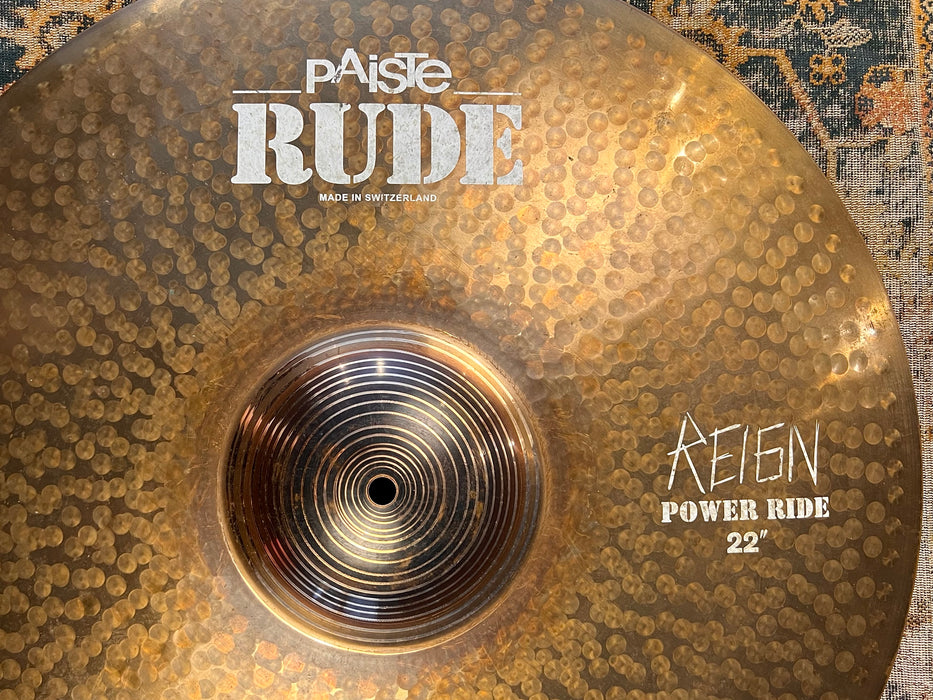 Paiste DAVE LOMBARDO RUDE REIGN 22” POWER RIDE 3818 g DARK HUGE BELL