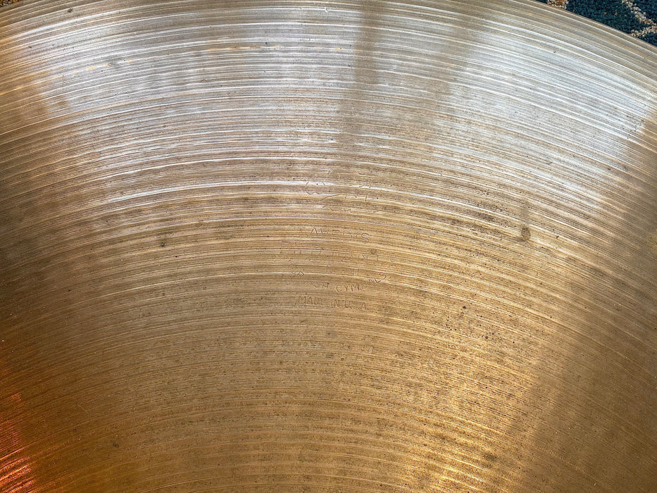 Dark DRY 1960s Vintage Zildjian 22” Ride 3732 g Fantastic