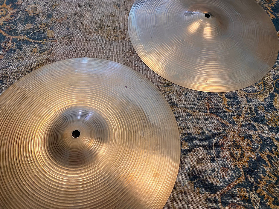 LIGHT Vintage Zildjian 1970s Thin Hihats 14” 931 992 G Gordon Lightfoot