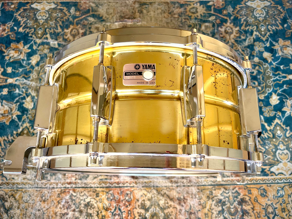MIJ Iconic Yamaha SEAMLESS SHELL Brass 6.5” X 14” Snare Vinnie 
