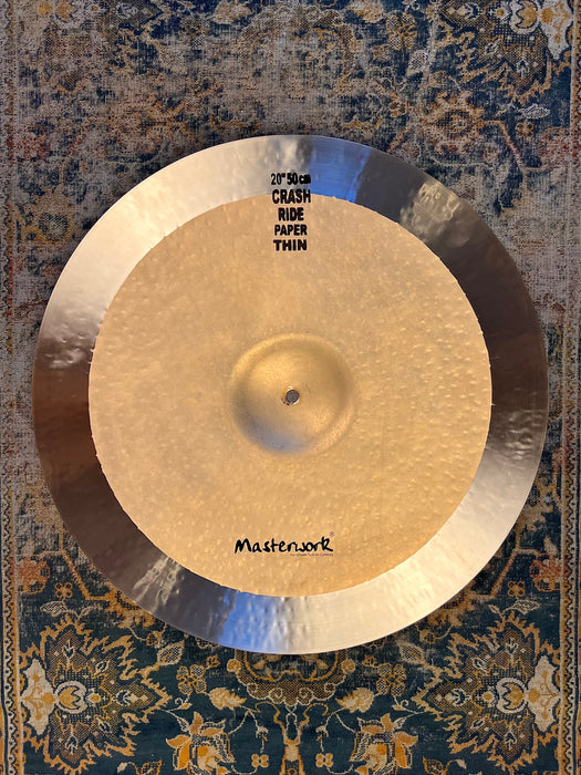 ULTRA THIN COMPLEX MASTERWORK THALLES 20" PAPER THIN RIDE 1338 g NEW